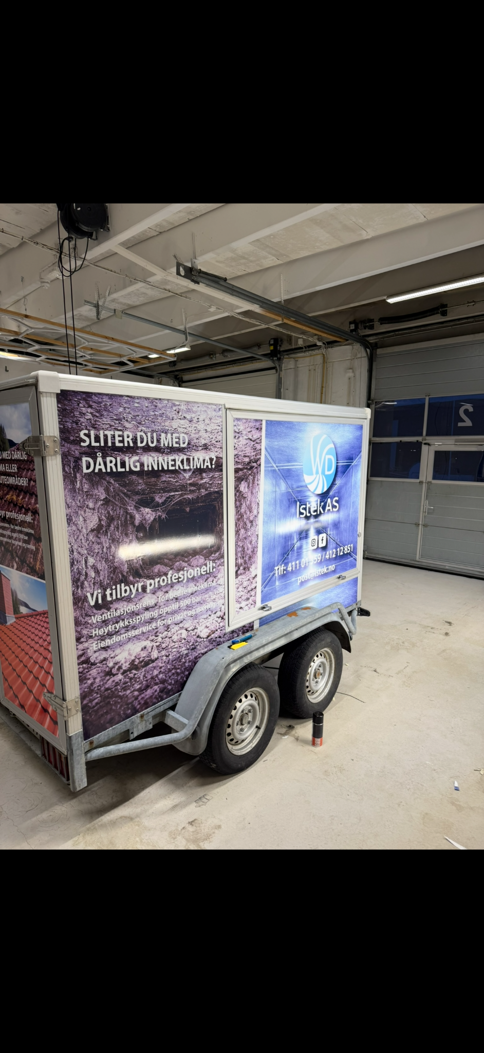 Høytrykksspyling – mobil høytrykkspyler i tilhenger – Istek AS
